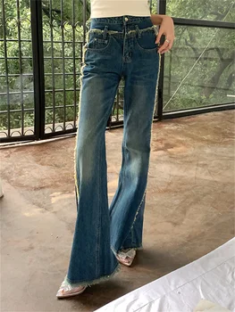 PLAMTEE 2023 OL מדי יום בציר מכנסיים נור ג 'ינס נשים קיץ אופנה שיק מזדמן חופשי Mujer ג' ינס חדש למשרד ללבוש הגברת סלים