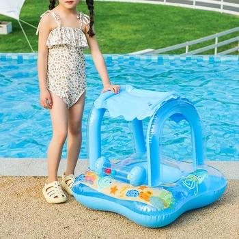 PVC בריכת שחייה מעגל חלקה ילדים בריכת שחיה Floaters ללבוש עמיד יוניסקס לשימוש חוזר נוח עבור מסיבת חוף