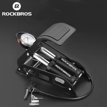 Rockbros רגל, משאבת לחץ גבוהה נייד כדורסל bicicleta משאבת אופנוע חשמלי רכב משאבת אוויר יומית Inflator אופניים