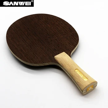 SANWEI דינמו טניס שולחן להב 5 רובדי עיצוב העץ יפן ברוש להתמודד עם אור התקפה מהירה פינג פונג מחבט, מחבט ההנעה