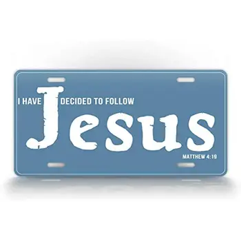 SignsAndTagsOnline אני החלטתי ללכת אחרי ישוע רישוי התנ 
