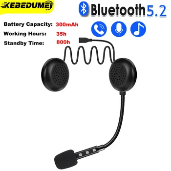 SK-33 Bluetooth 5.2 קסדת אופנוע אוזניות דיבורית שיחה ערכת Wireless אוזניות סטריאו רוכב נגן מוזיקה MP3