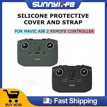 SunnyLife RC-N1 בקר מרחוק סיליקון כיסוי מגן & הרצועה על DJI אוויר 2 Mini 2 & Mavic מיזוג 2, לשפר את הבטיחות קל להשתמש
