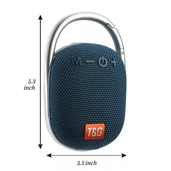 TG321 נייד Bluetooth רמקול IPX7 עמיד למים Wireless Mini טור חיצוני סאב וופר, רמקולים עם וו Dustproof FM, TF USB