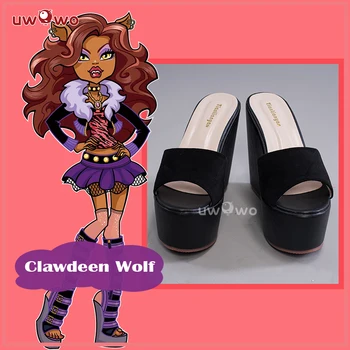 UWOWO מפלצת גבוהה: Clawdeen וולף נעלי קוספליי התלבושת הנעלה נעלי בית ליל כל הקדושים קוספליי תלבושת מקורה חיצונית ללבוש.