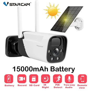 Vstarcam 15000mAh סוללה סולארית HD IP WiFi מצלמה חשמל נמוכה AI אבטחה עמיד למים מצלמות במעגל סגור Camere אלחוטית ראיית לילה CB11