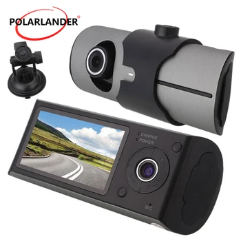 X3000 R300m 3D G-חיישן מצלמה כפולה 2.7 אינץ ' TFT LCD מצלמת וידאו מקליט 140 מעלות זווית רחבה רכב DVR לרכב עם GPS כפול עדשה
