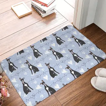 אוהב שחור לבן וויפט מטבח החלקה לשטיח Geryhound כלבים הכלב בסלון שטיח ברוכים הבאים שטיחון רצפה קישוט השטיח