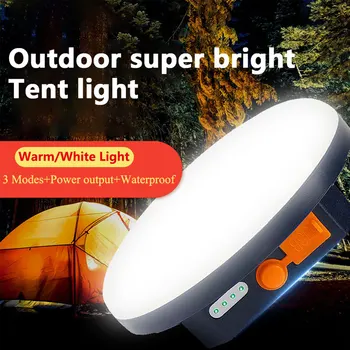 אוהל אור בהיר LED נטענת פנס נייד חירום שוק הלילה אור חיצוני קמפינג הנורה מנורת פנס הביתה