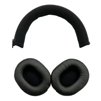 אוזניות ספוג נרתיק עור כיסוי אוזניים קרן ראש כיסוי מגן קרן כרית על -SR5 SR5BT שחור