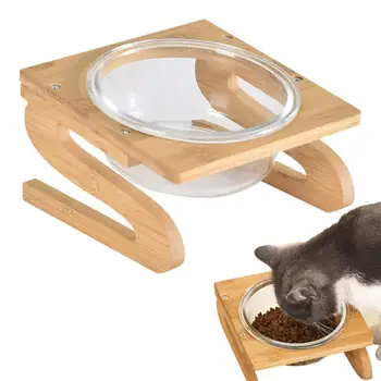 אוכל לחתול את קערת המים חתול קערות מזון ומים לשימוש חוזר מוטה גבוהות הכלב קערות העלה מזון לחתולים קערות קטנות ובינוניות