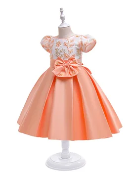 בועה שרוול הילדים שמלות עבור בנות נסיכה מסיבת תחפושות Vestidos платье для девочки فستان اطفال بنات للعيد