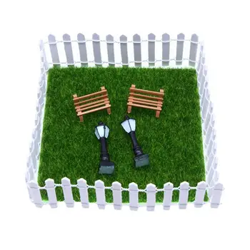 בית הבובות אביזרי גן לטווח ארוך מיני אביזרי גן מקסים מיניאטורי גן עיצוב דשא מלאכותי עבור ילדים