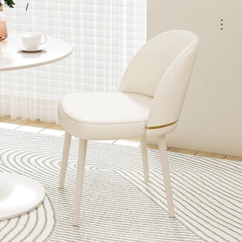 בית יוקרה כסאות אוכל משענת הכיסא המודרני האוכל פשוט כיסאות מלון יחיד Muebles Hogar סלון ריהוט QF50DC