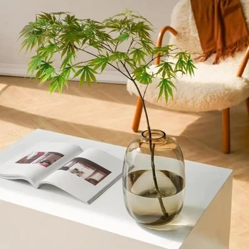 בסגנון יפני potbelly אגרטל זכוכית תוספות מים פשוטים התרבות המודרנית לקישוט אגרטל קישוט הבית קישוט החדר