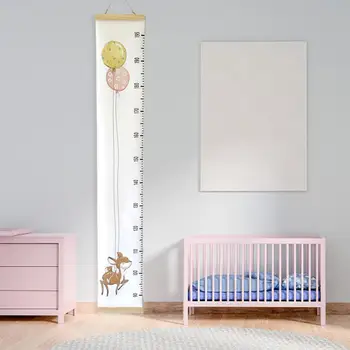 בסגנון נורדי גובה תרשימים בד התינוק גובה סרגל דקורטיבי לשימוש חוזר דקורטיביים אביזרים התינוק צמיחה שליט