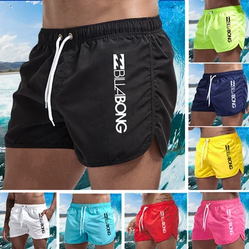גברים בגדי ים קצרים ספורט מותג אופנה גבר בגדי חוף בגד ים בקיץ ייבוש מהיר מותן נמוכה גלישה שייט שאיפה