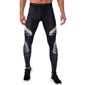 גברים כושר טייץ ספורט חותלות דחיסה תחתונים יבש מהירה הדפס מכנסי ריצה ריצה כושר הסוואה מכנסי MMA XXXL