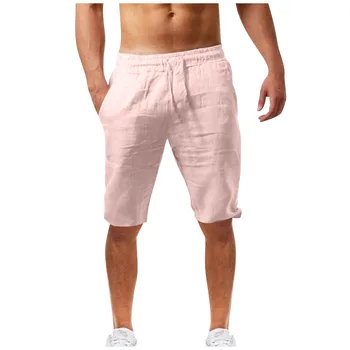 גברים מכנסיים קצרים בקיץ מוצק מזדמן אופנה מכנסיים קצרים לגברים רך לנשימה דק חוף מכון כושר כדורסל זכר מכנסיים קצרים עם כיסים
