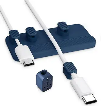 דבק חוט שומר סיליקון חוט מחזיק מגנטי חוט כבל קליפים סיליקון השולחן כבל מחזיקי כבלים כבל טעינה USB
