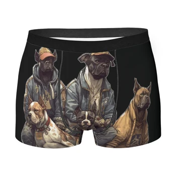 דיוקן של כלבים עם בגדים גדול אישית מחמד כלב תחתונים תחתוני הכותנה זכר תחתונים סקסיים מכנסיים קצרים תחתוני בוקסר צמודים