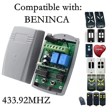 החלים BENINCA דלת המוסך 433.92 MHz רולינג קוד שלט מקלט 2CH DC 12V-24V בורר