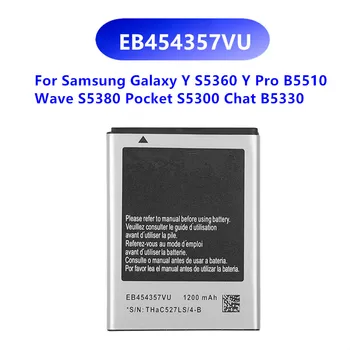 החלפת הסוללה של הטלפון 1200mAh EB454357VU על Samsung Galaxy Y PRO GT-B5510 GT-S5360 S5380 S5300
