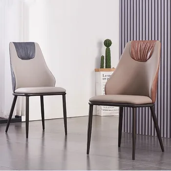 המעצב המבטא הכיסא בסלון המשרד המודרני אור יוקרה האוכל הכיסא משק הבית מעצב Silla Plegable הרהיטים במלון DWH