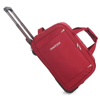 הציוד גלגלי המזוודות תיק מזוודה על התיק החדש נסיעות גלגלים המזוודה נושא מסתובב עם תיק לסחוב עגלה עמיד למים
