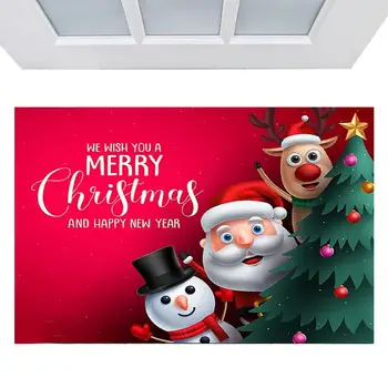 חג המולד מחצלות הדלת חג המולד בחוץ ללא להחליק לפני מחצלת דלת חיצונית מקורה הכניסה שטיחון מצחיק הרצפה מחצלת דלת באזור השטיח