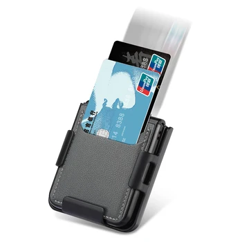 חגורת בעל קליפ נייד Funda Case for Samsung Galaxy Z Flip 5 4 Flip4 Flip3 5G Flip5 Flip 3 חריץ כרטיס תיק עור כיסוי