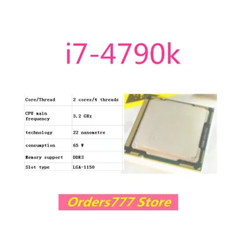 חדש מיובא המקורי i7-4790k 4790k מעבד ליבה כפולה ארבע חוט 1150 3.2 GHz 65W 22nm DDR3 DDR4 אבטחת איכות