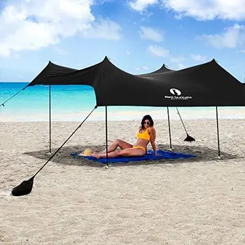 חוף צל קמפינג גן אוהל גזיבו ביץ ' אוהל השמש shelte Gazebos עבור חיצוני ברזנט ציוד קמפינג חוף אוהלים בחוף צל 