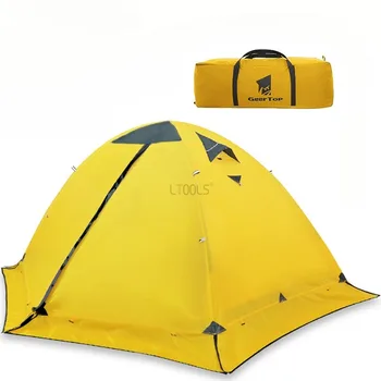 חיצונית טרקים אוהל עם שלג חצאית, בטיול באוהל המכפלות, מוט אלומיניום, קמפינג עמיד למים מחסה, דיג השמש-הוכחה