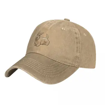 טרייר סקוטי - יטה מי כובע מצחייה גדולה גודל הכובע תיק החוף כובע אישה של גברים