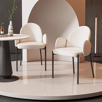 יהירות עיצוב המטבח כסאות משענת מעקה המודרנית מבטא סלון כסאות ארגונומיים Sillones סלון ריהוט הבית LJ50DC