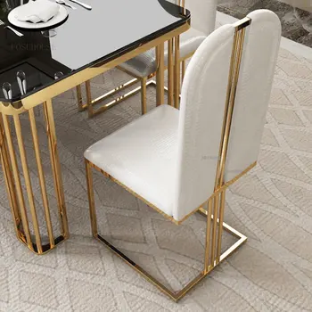 יוקרה כסאות אוכל נורדי הסלון משענת הכיסא מינימליסטי מודרני ריהוט למטבח יחיד האוכל הכיסא TG A