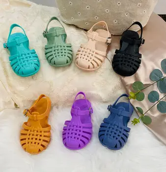ילדים ג ' לי סנדלים Baotou נעלי קיץ 2023 אופנה חוף נערים ונערות, סנדלים