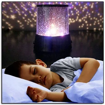יצירתי 3D LED לילה זרוע כוכבים, שמיים מנורת המקרן כוכבי אור/מצברים LED החדר לקישוט שולחן מנורת לילה
