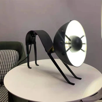 יצירתי LED מנורת שולחן חתול מנורה מודרנית השינה של הילדים, קישוט החתול בלילה אור ברזל חתול שולחן אורות