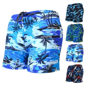 לגברים בגדי גברים מכנסי שחייה קצרים צבעוניים הדפסה מהירה יבש Slim Fit בגדי ים על החוף לגלוש Beachwear шорты 수영복