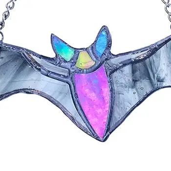 ליל כל הקדושים עטלפים אקריליק תלוי תליון קישוט צבעוני רב תכליתי ברוכים הבאים סימנים אביזר מלאכת-יד עבור מתנות יום הולדת