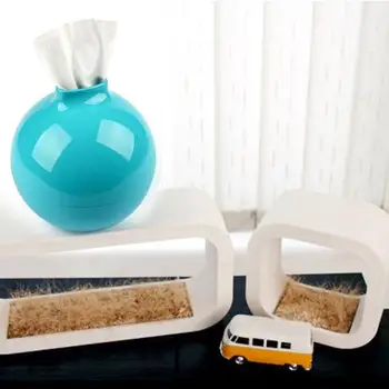 מוצק צבע פלסטיק פצצה צורה רקמות תיבת נייר טואלט מחזיק סיר רקמות במקרה קופסת אחסון ארגונית אביזרי אמבטיה עיצוב