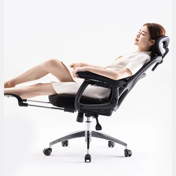 מחקר כורסה הכיסא במשרד הסלון לחדר השינה שחור מסתובב הכיסא במשרד הישיבות מבטא Fauteuil הלשכה ריהוט מודרני