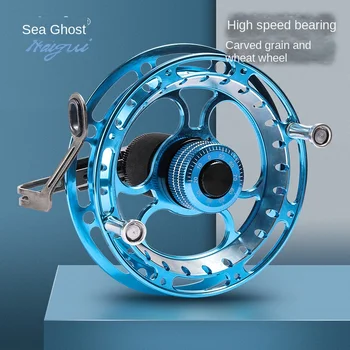 מטאל דיג סליל CNC סגסוגת אלומיניום קל משקל חם תבואה גלגלים מים מלוחים למים מתוקים דיג אביזרים