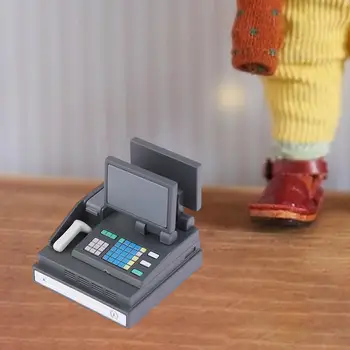 מיני מכונת כרטיס האשראי של בית הבובות מציאותי הבובות הקופה צעצוע מציאותי הבובות כרטיס האשראי המכונה המדהימה.