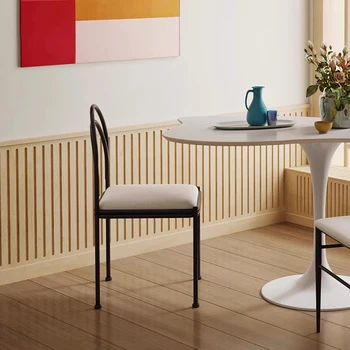 מינימליסטי טרקלין כסאות אוכל איפור נוח מחכה ייחודי כסאות אוכל מסיבה מסעדה Sillas הפוסט-מודרנית רהיטים