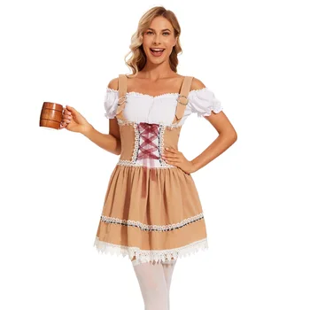 מינכן, בירה גרמנית השמלה אוקטוברפסט מסיבת תחפושות