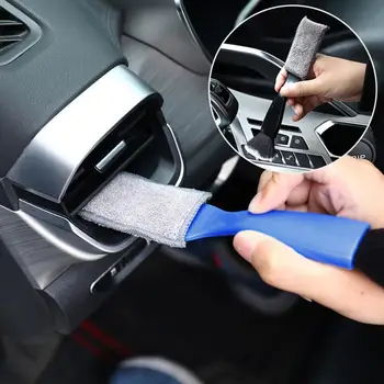 מכונית אספן אבק קל לתפעול זיפים רכים רב תכליתי שימוש כפול לנקות ABS לשקע אוויר מברשת ניקוי הרכב אספקת