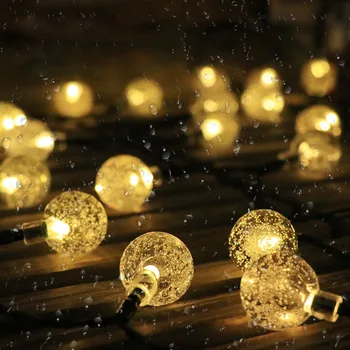מכירה חמה LED סולארית מנורת אור חיצוני עמיד למים פסטיבל דקורטיבי צבע האורות מסיבת חג המולד, אורות חצר המנורה String